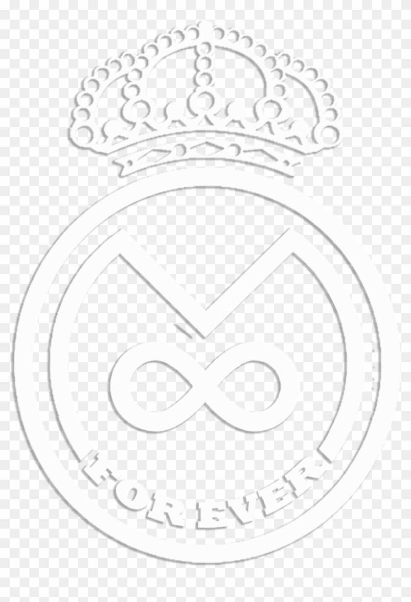 Real Madrid For Ever White Logo 2016 By A8wassel - Circle Clipart