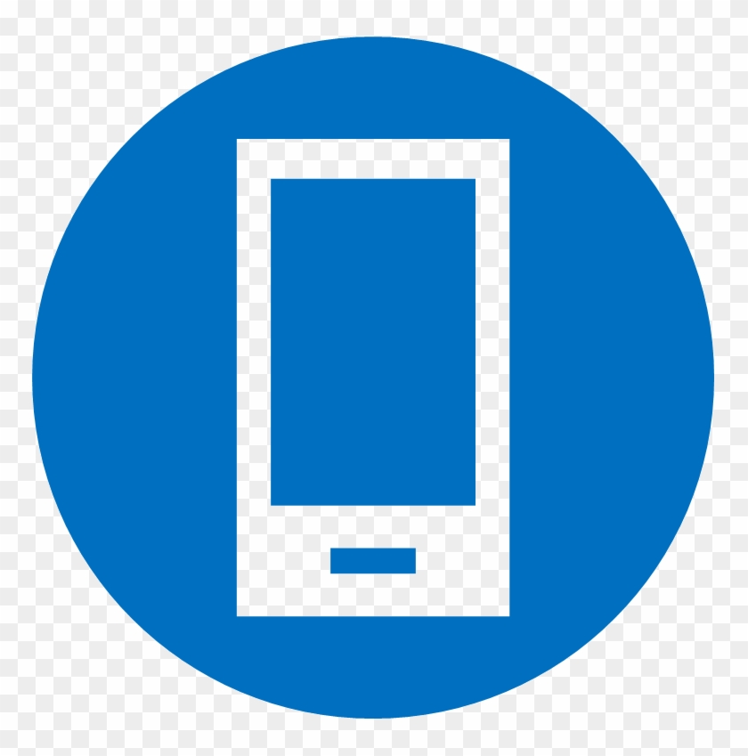 Mobile Icon Png Blue - Mobile Phone Icon Png Blue Clipart