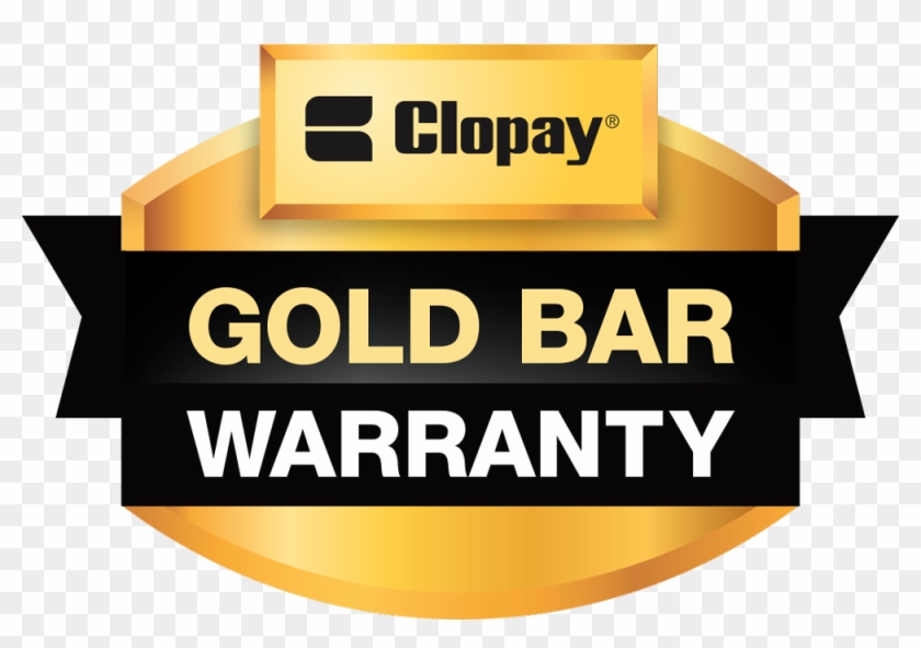 Gold Bar Warranty Rgb - Clopay Garage Doors Clipart