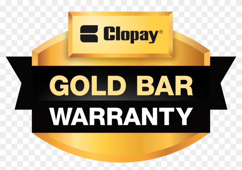 Gold Bar Warranty Rgb - Clopay Garage Doors Clipart #709352