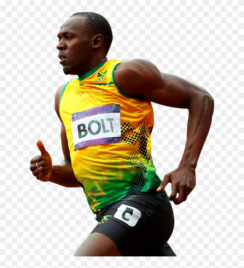 Usain Bolt Clipart Png - Usain Bolt Running Png Transparent Png #709485