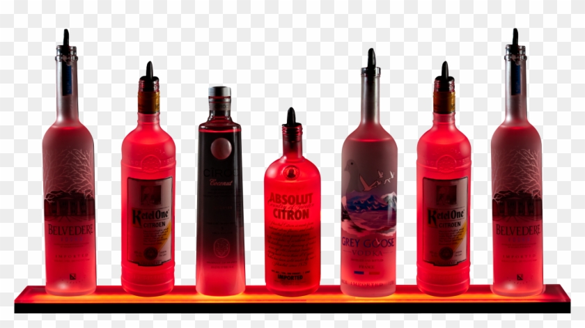 2ft Red Light Shelf White Background - Liquor Bottle With White Background Clipart #709540