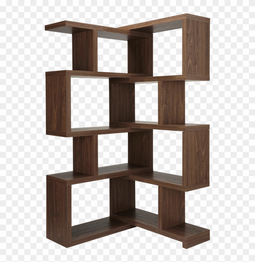 Mode Walnut Extending Corner Shelf - Wood Wall Corner Shelf Clipart