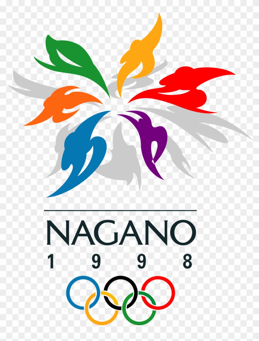 Image Black And White Download Olympics Clipart Snowboarding - 1998 Winter Olympics Logo - Png Download