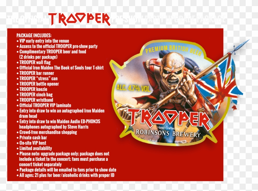 Performing Artists - Iron Maiden Trooper Tour Clipart #710643