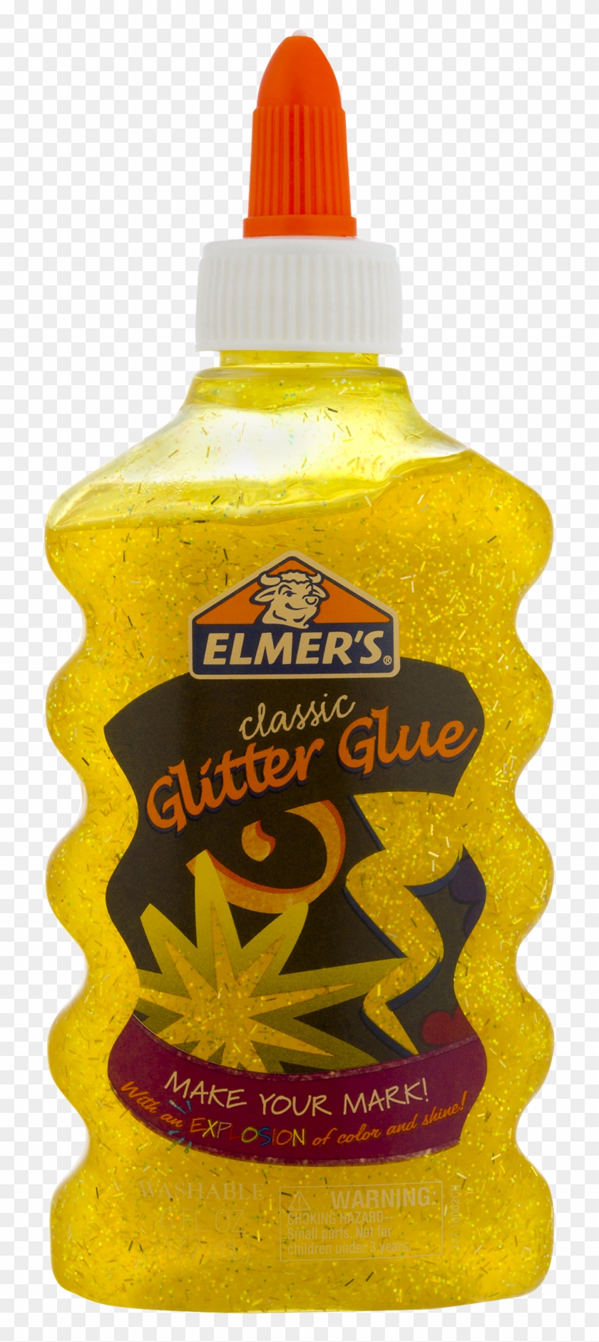 Elmer's Classic Non-toxic Washable Glitter Glue, 6 - Elmer's Glitter Glue Pink Clipart
