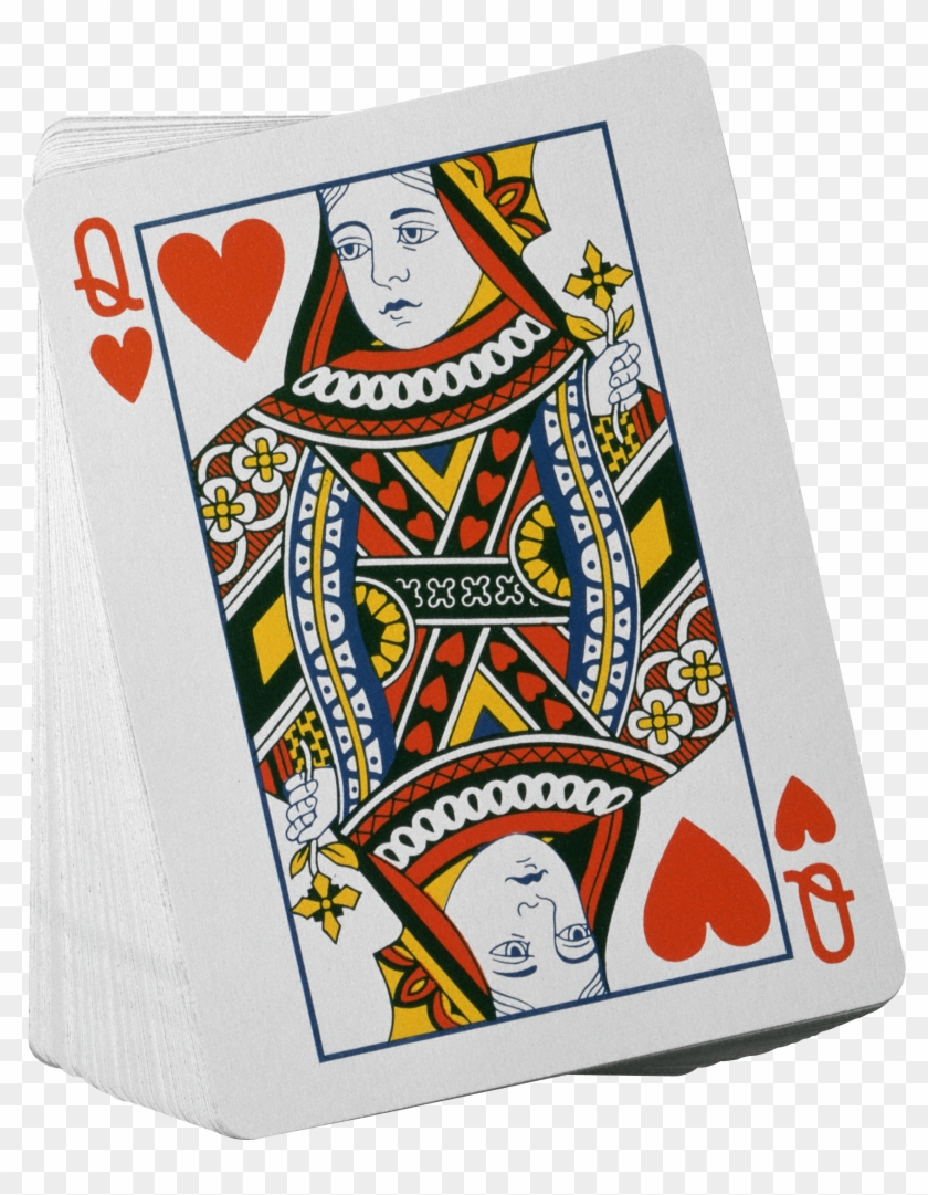 Playing Card Png Image - Queen Of Hearts Card Png Clipart #710817
