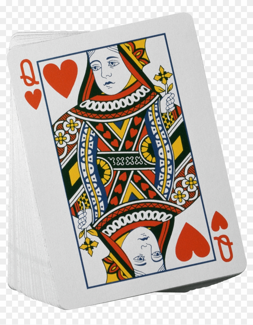 Playing Card Png Image - Queen Of Hearts Card Png Clipart