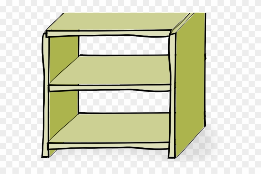 Shelf Clipart Small Cupboard - Clipart Of Shelf - Png Download #710871
