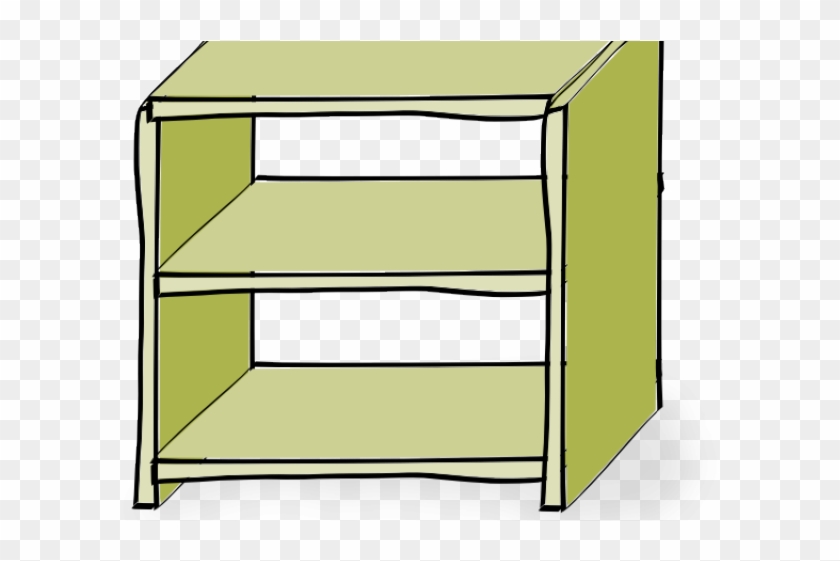 Shelf Clipart Small Cupboard - Clipart Of Shelf - Png Download