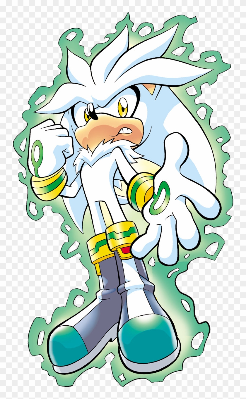 Silver The Hedgehog Png - Archie Comic Silver The Hedgehog Clipart