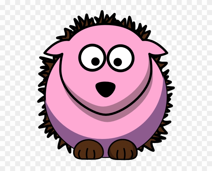 Small - Hedgehog Clipart Pink - Png Download #711323