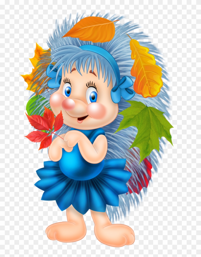 Cute Clipart, Coelho, Fabric Dolls, Hedgehog Art - Hedgehog Blue Clipart - Png Download