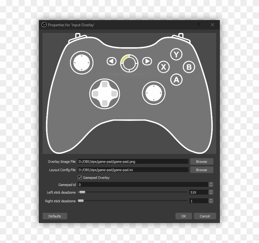 Gamepad Overlay - Input Overlay Clipart