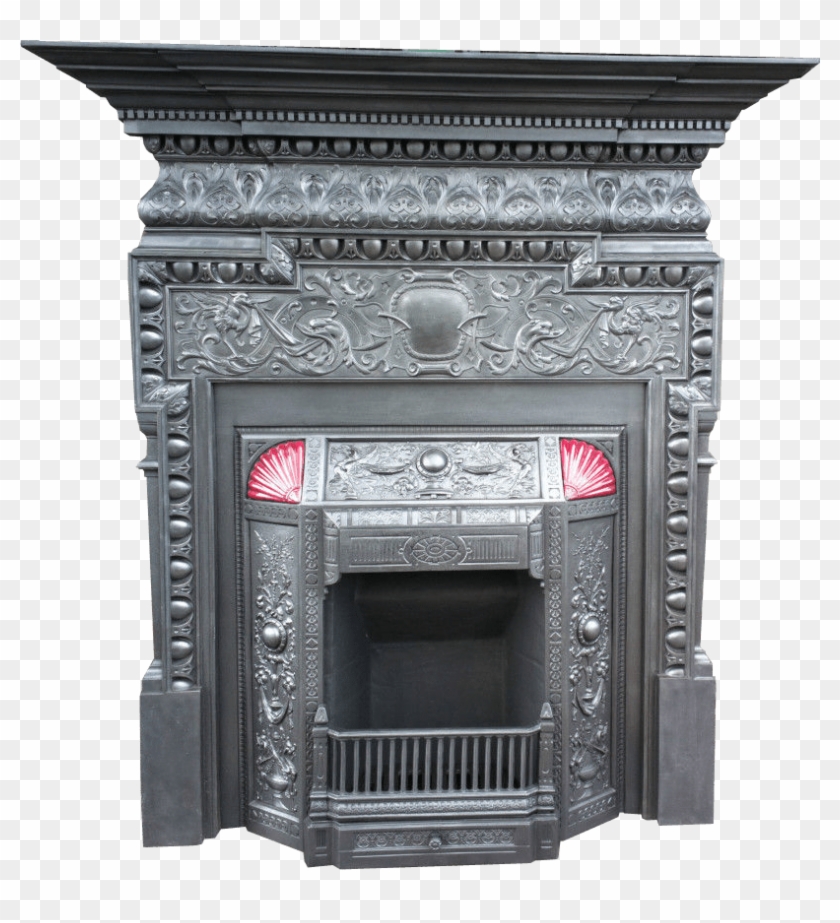 Cast Iron Victorian Fireplace Transparent Background - Victorian Fireplace Transparent Background Clipart