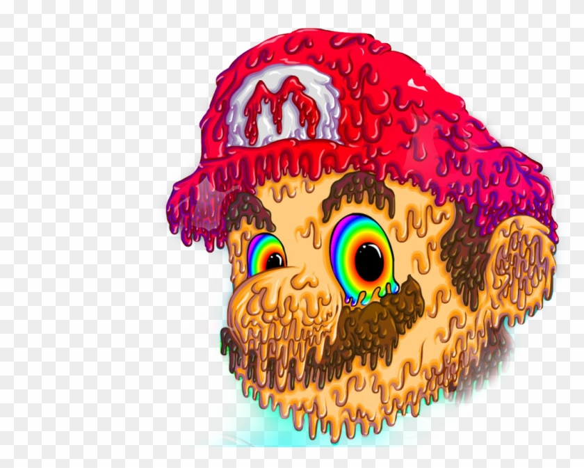 Mario Sticker - Psychedelic Mario Clipart #712126