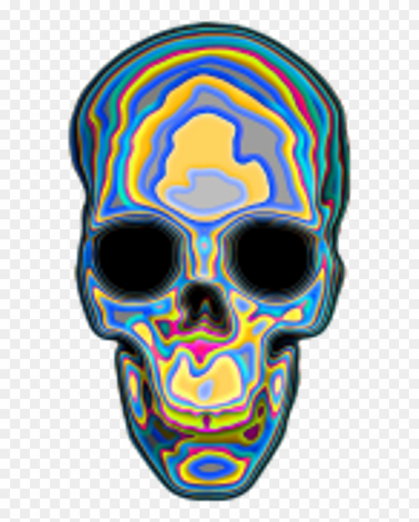 Collection Of Free Transparent Skull Trippy Download Clipart