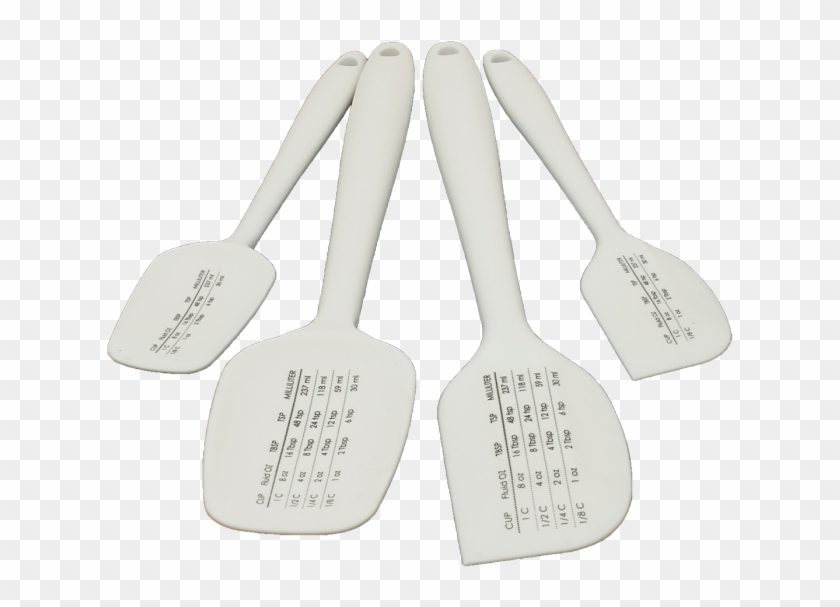 Proctor Silex Set Of 4 Silicone Spatulas With Measurements - Plastic Clipart