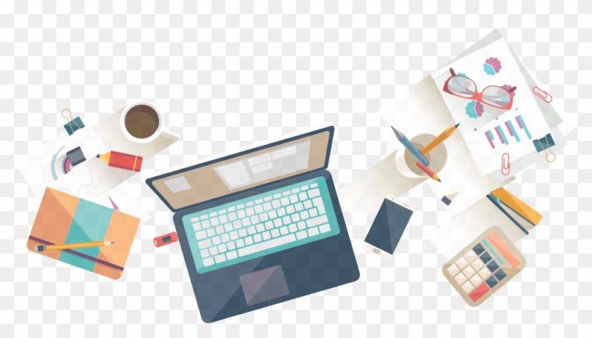 Thumb Image - Office Stuff Top View Png Clipart #713154