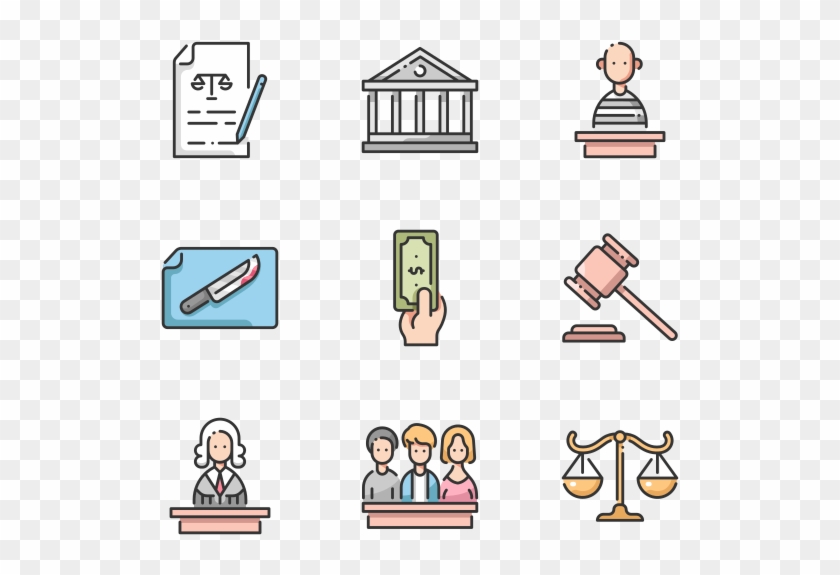 Law And Justice - Cartoon Clipart #713887