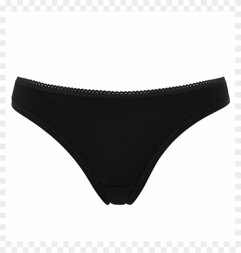 Thong In Black - Undergarment Clipart #713888