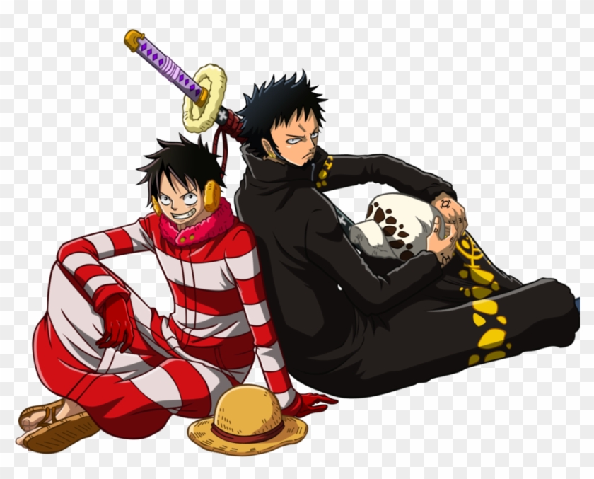 Luffy And Law By Narusailor - Monkey D Luffy Best Friend Clipart #713914
