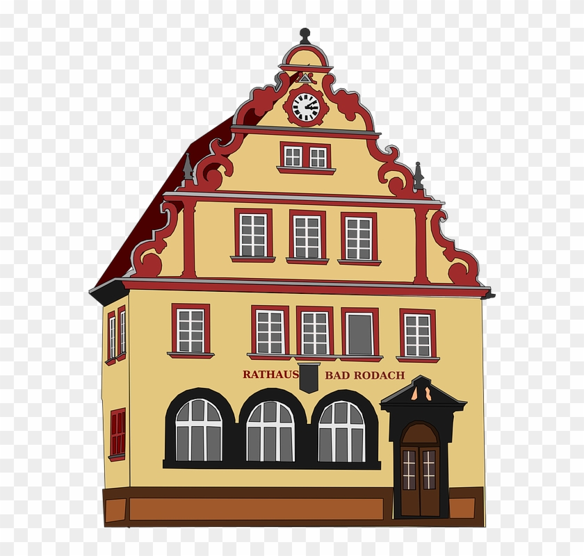 Town Hall Town-hall City Hall Guildhall House - Bad Rodach Clipart #714105