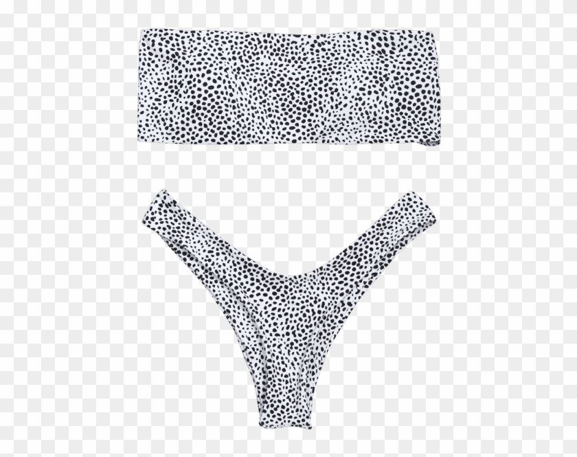 558 X 744 3 - Leopard Print Bandeau Bikini Clipart #714372
