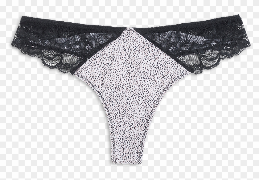 Thong Regular Black - Panties Clipart #714398