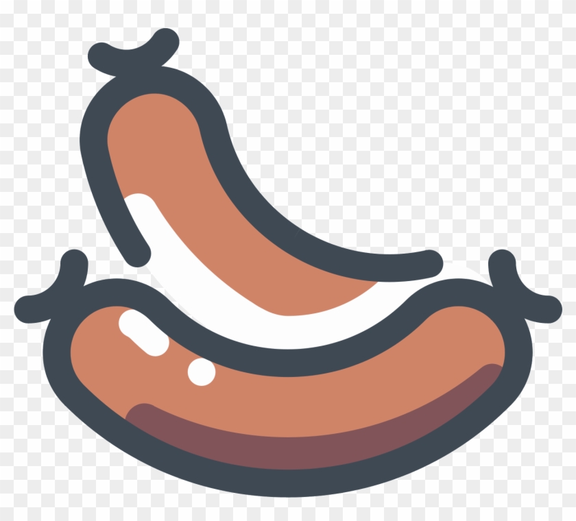 Barbecue Clipart Bbq Sausage - Sausage Icon Png Transparent Png #714720