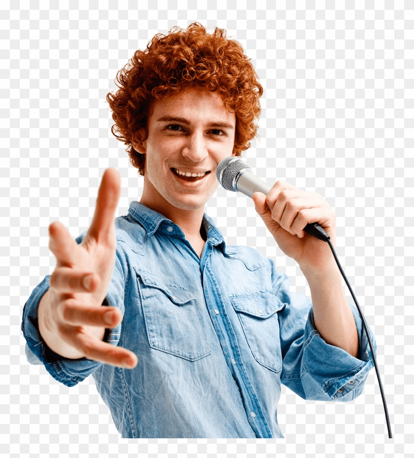 Karaoke Singer Png - Караоке Тонколона С Безжичен Микрофон Clipart #715201