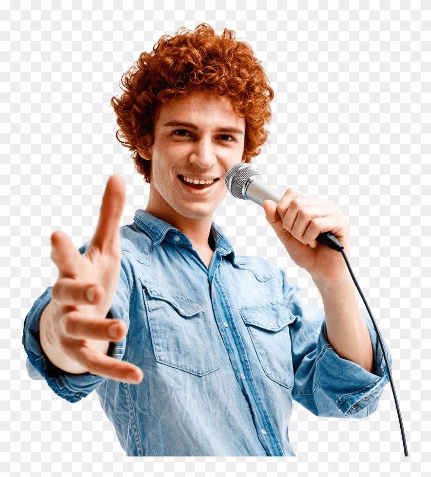 Karaoke Singer Png - Караоке Тонколона С Безжичен Микрофон Clipart
