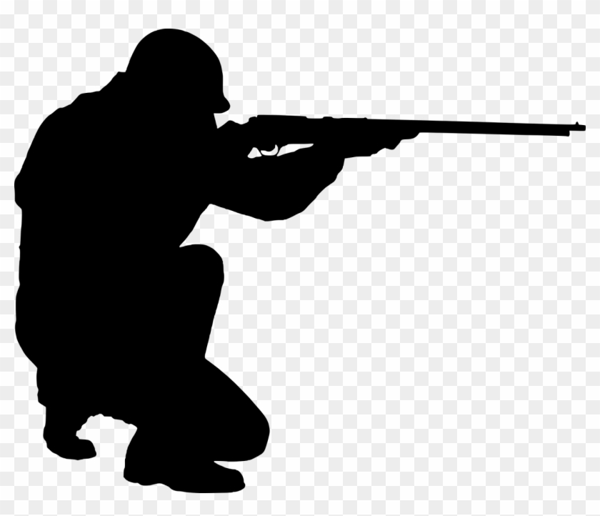 Hole Clipart Gun Shot Wound - Shooting Man Png Transparent Png #715505