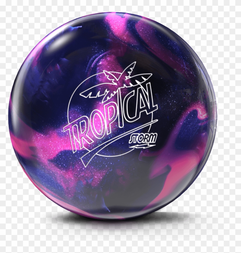 Pink/purple Tropical Png - Storm Tropical Bowling Ball No Background Clipart