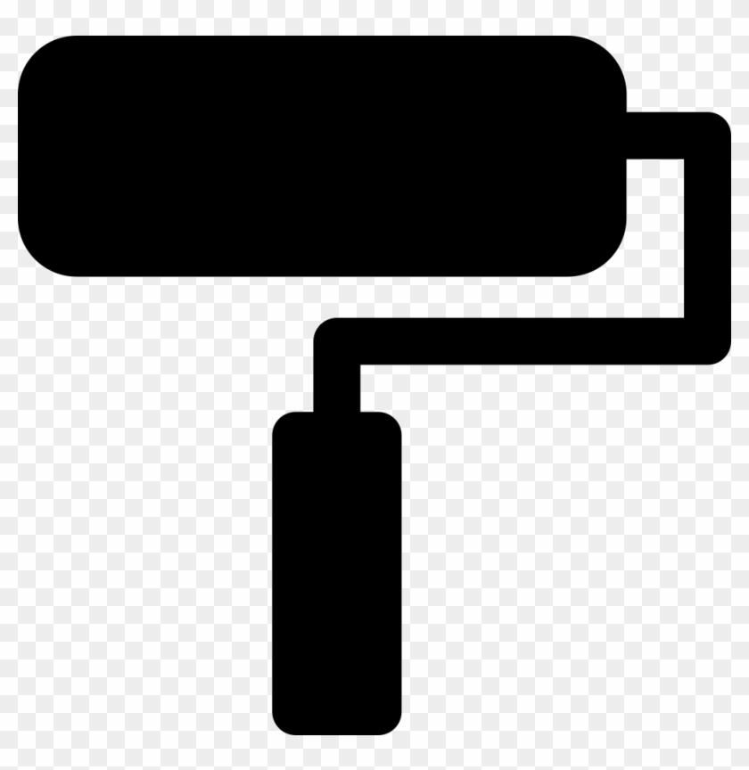 Paint Roller Silhouette Comments Paint Roller Icon Svg Clipart 715766 Pikpng