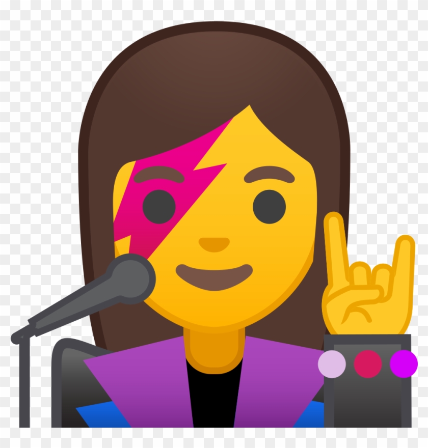 Download Svg Download Png - Singer Emoji Clipart #715911