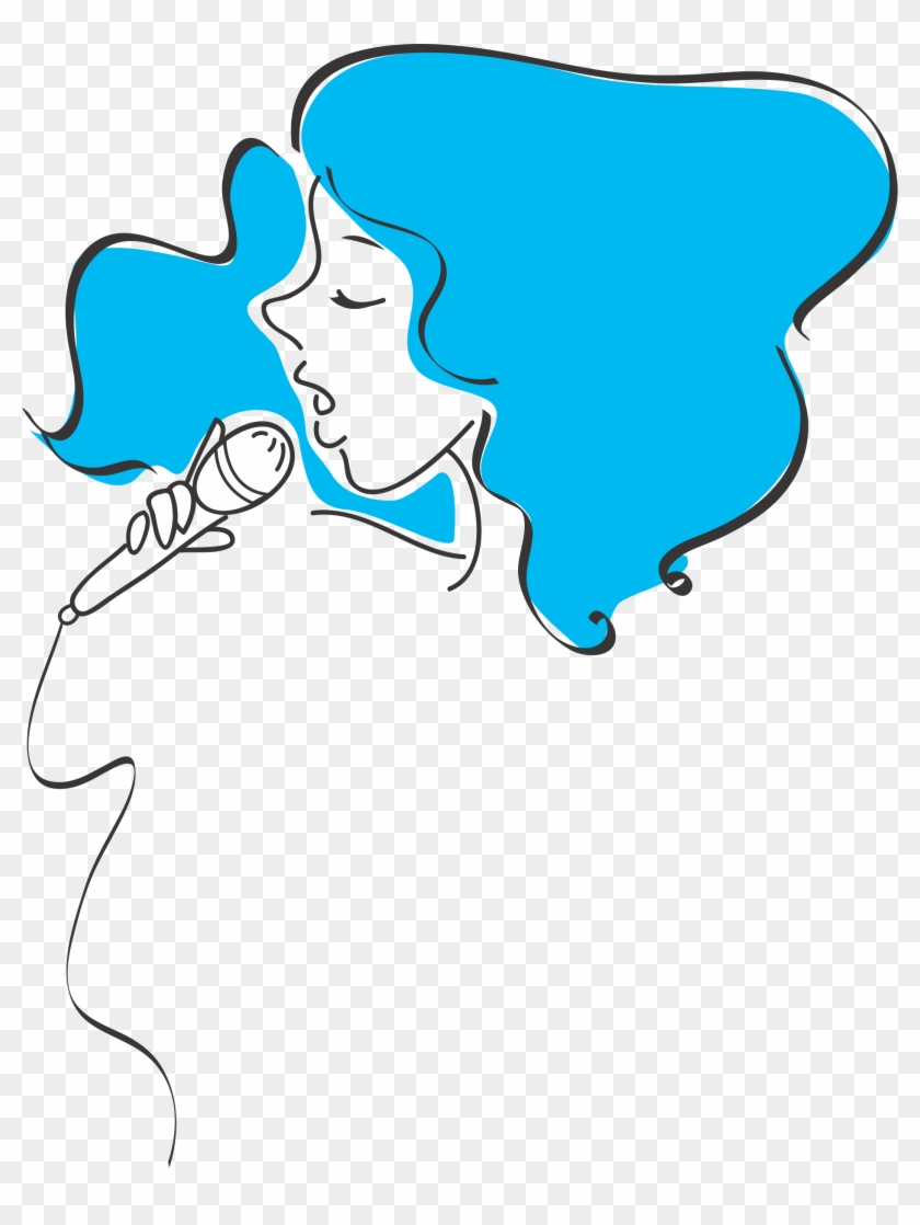 Banner Transparent Stock Woman Singing Big Image Png - Lady Singing Png Clipart #716004
