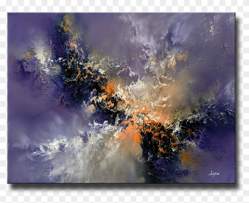 Lavender Storm - Modern Art Clipart