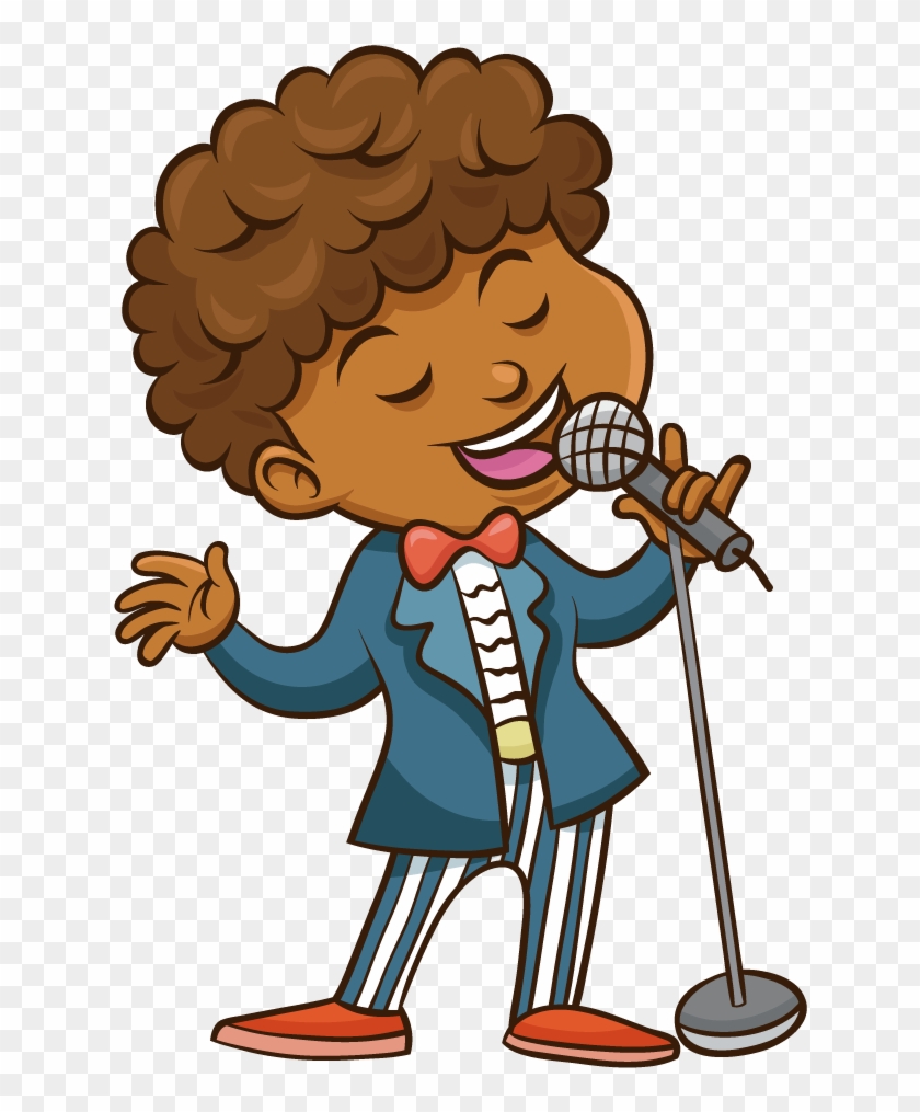 Vector Black And White Stock Cartoon Clip Art Take - Song Cartoon - Png Download #716967