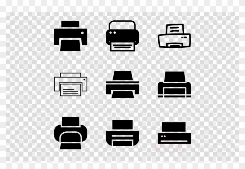 Printer Small Icon Clipart Computer Icons Printing - T Shirt Logo Adidas - Png Download