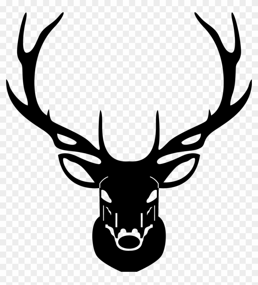 Elk Head Png - Line Drawing Elk Head Clipart #717414