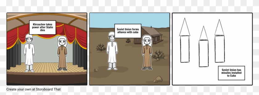 Cuban Missile Crisis - Storyboard Clipart