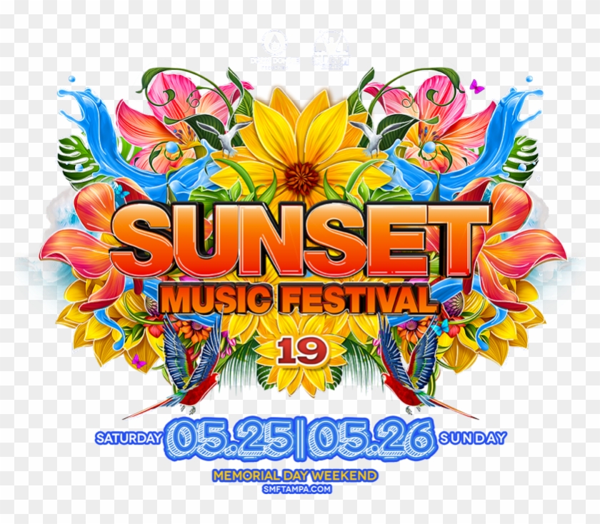 Sunset Music Festival - Graphic Design Clipart #717774