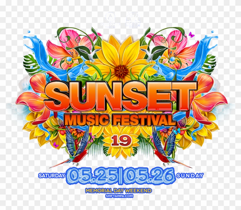 Sunset Music Festival - Graphic Design Clipart #717774