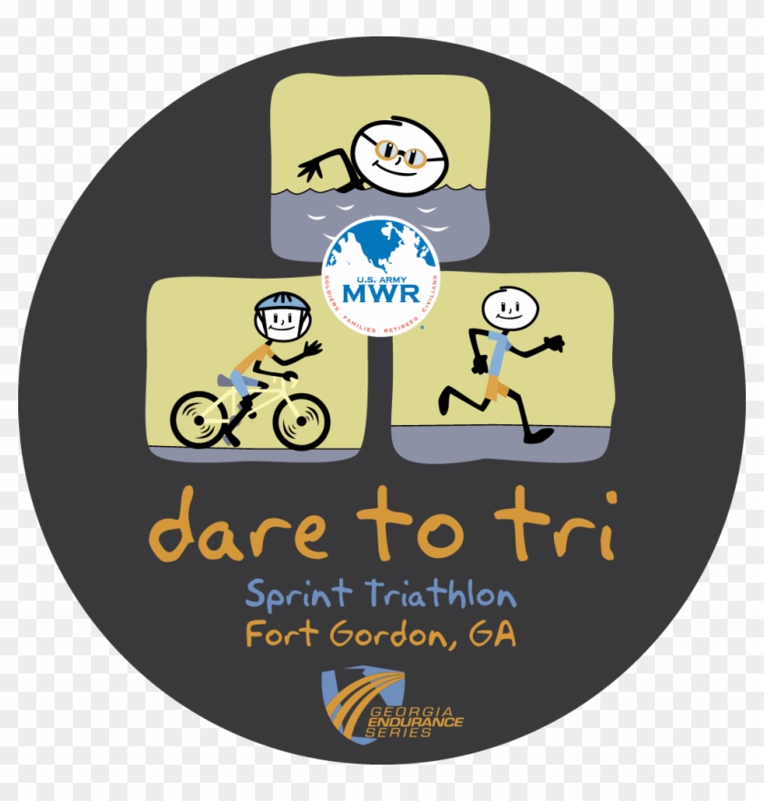 Dare To Tri Sprint Triathlon Logo Color 2016 No Date - United States Army's Family And Mwr Programs Clipart #718168