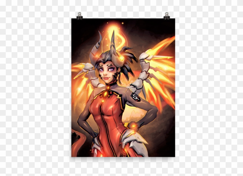 Poster Overwatch Devil Mercy - Fiction Clipart