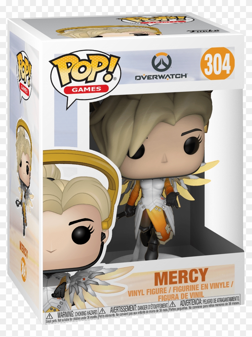 Mercy Vinyl Figure - Funko Pop Overwatch Mercy 304 Clipart