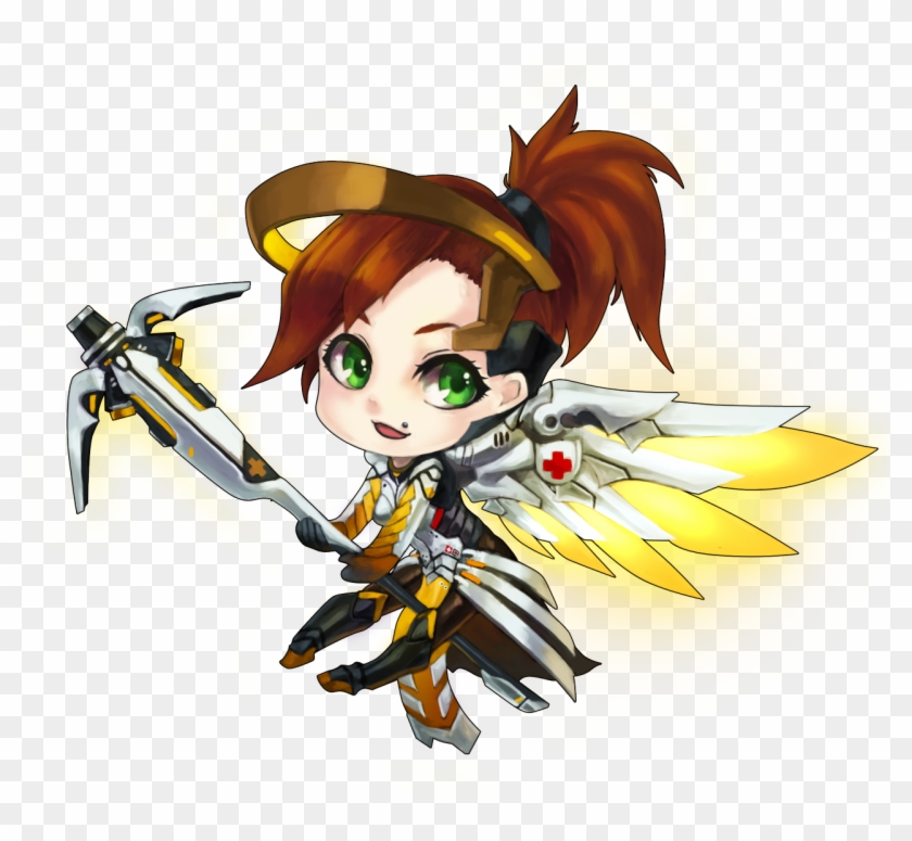 “myself As Mercy From Overwatch Clipart #719293