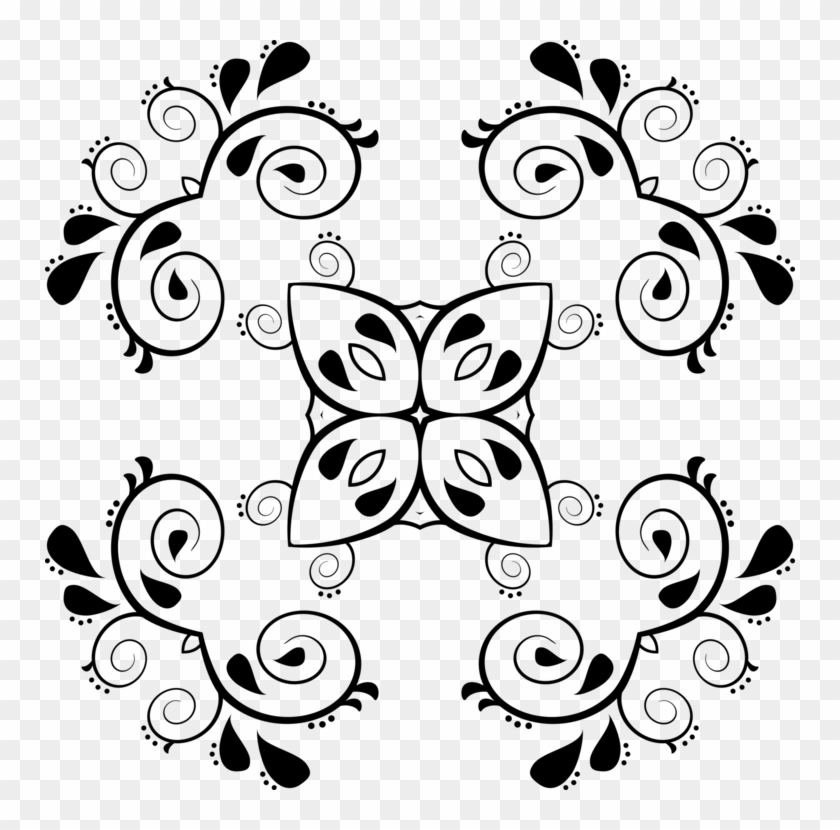 Paisley Computer Icons Drawing Line Art Black And White - Free Paisley Clip Art - Png Download #719327