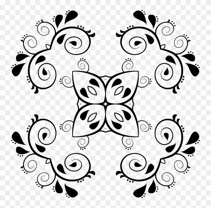 Paisley Computer Icons Drawing Line Art Black And White - Free Paisley Clip Art - Png Download